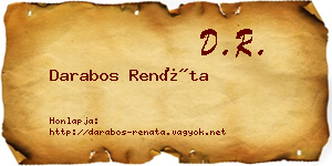 Darabos Renáta névjegykártya
