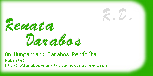 renata darabos business card